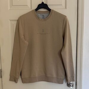 Brunello Cucinelli Beige Crewneck Sweater